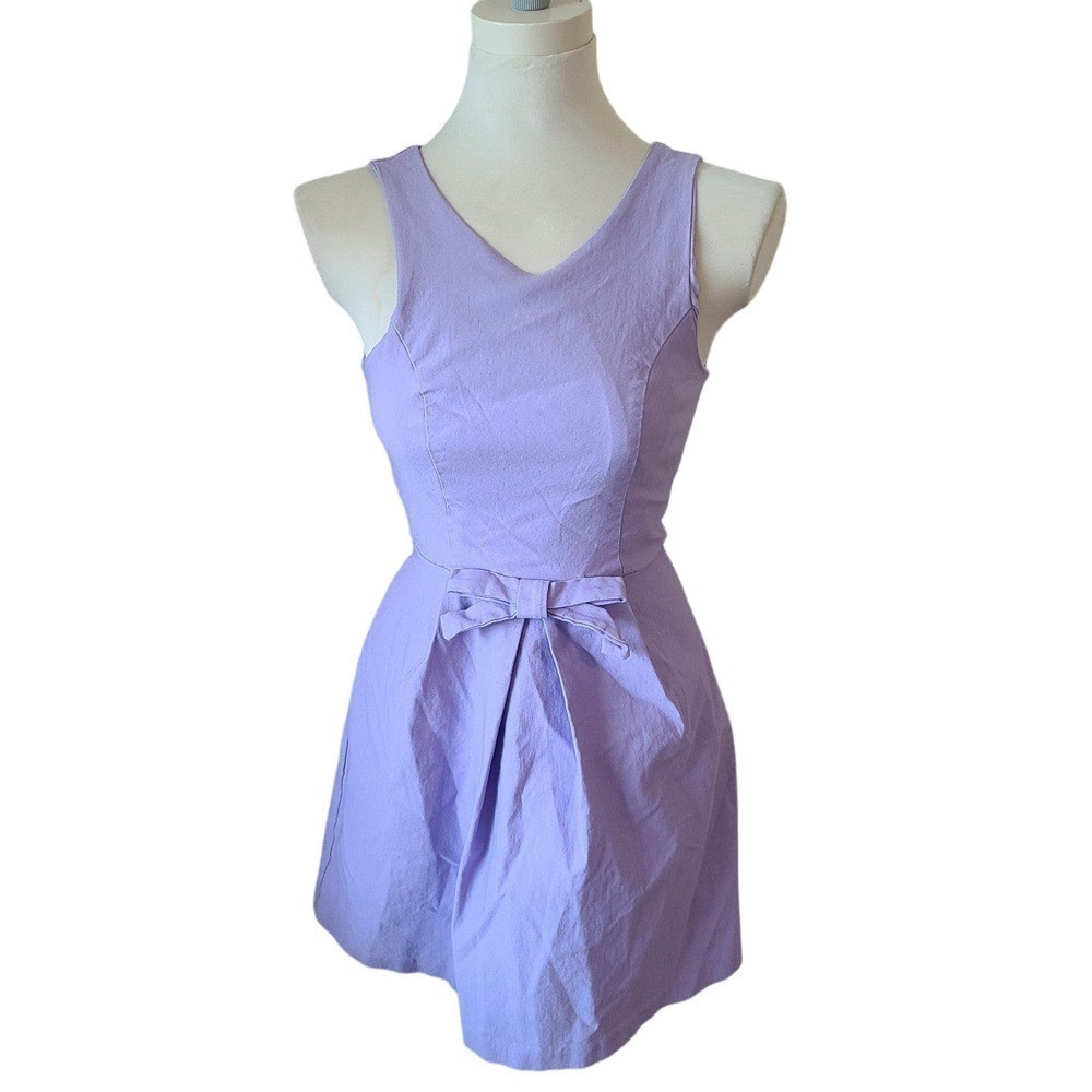 Lulu's 1960 peplum lavander mini dress size small